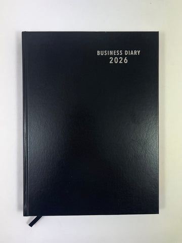 2026 'Business Basics' A4 Diary - Day to Page - Black