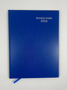 2026 'Business Basics' A4 Diary - Day to Page - Royal Blue