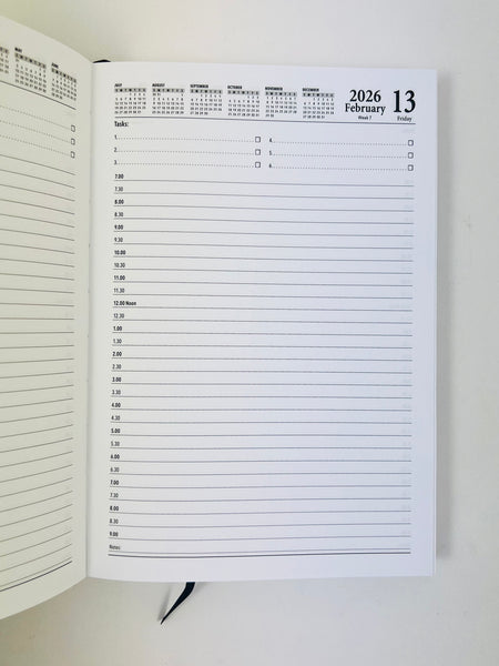 2026 'Business Basics' A5 Diary - Day to a Page - Royal Blue