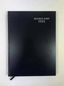 2026 'Business Basics' A4 Diary - Week to View - Black
