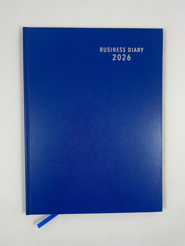2026 'Business Basics' A4 Diary - Week to View - Royal Blue