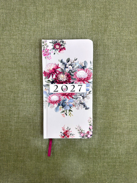 2027 Purse Diary - Week to View - Native Floral