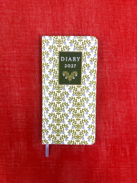 2027 Purse Diary - Week to View - Bluebells