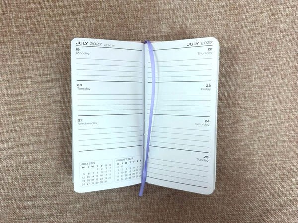 2027 Purse Diary - Week to View - Butterflies