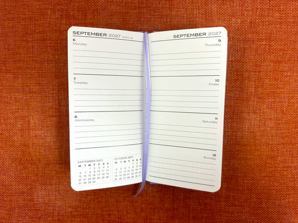 2027 Purse Diary - Week to View - Spring Bloom