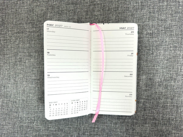 2027 Purse Diary - Week to View - Dogs & Flowers