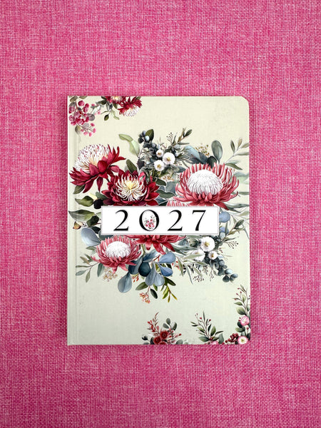 2027 A5 Diary Case - Native Flowers