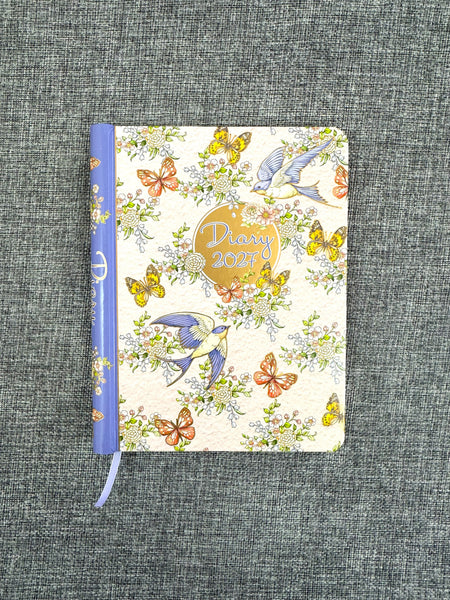 2027 A5 Diary Spiral - Swallows & Butterflies