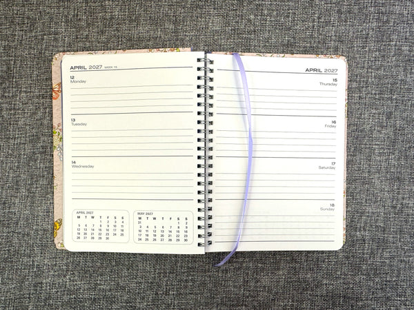 2027 A5 Diary Spiral - Swallows & Butterflies