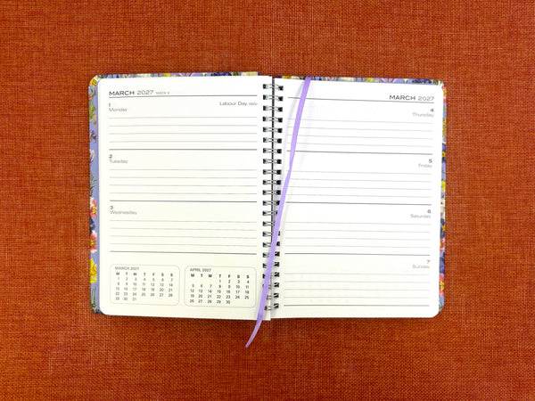 2027 A5 Diary Spiral - Spring Bloom