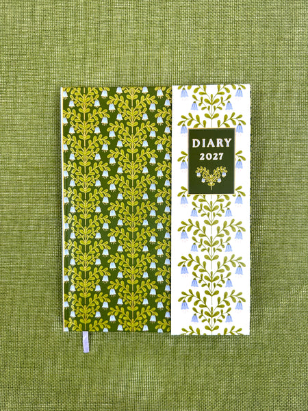 2027 A5 Diary Flip - Bluebells