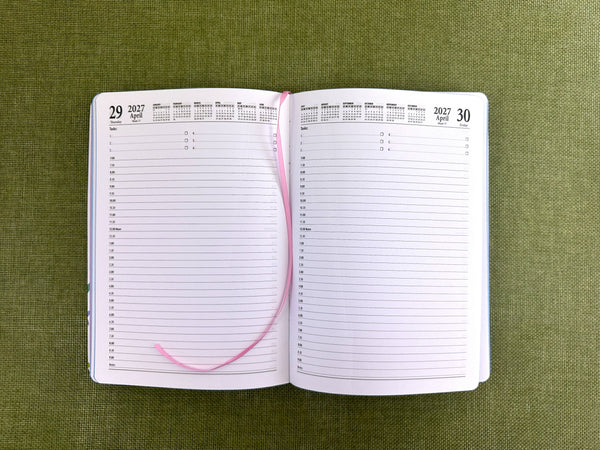 2027 A5 Diary Case - Day to Page - Dogs & Flowers