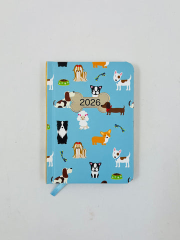 2026 A7 Hardcover Diary - Dogs
