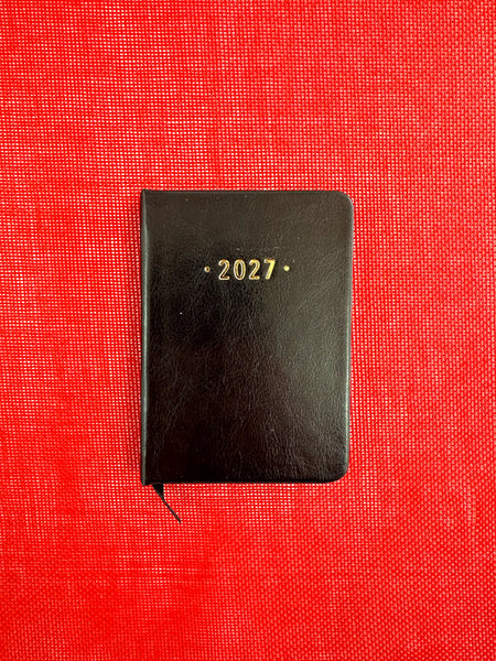2027 A7 Hardcover Diary - Black