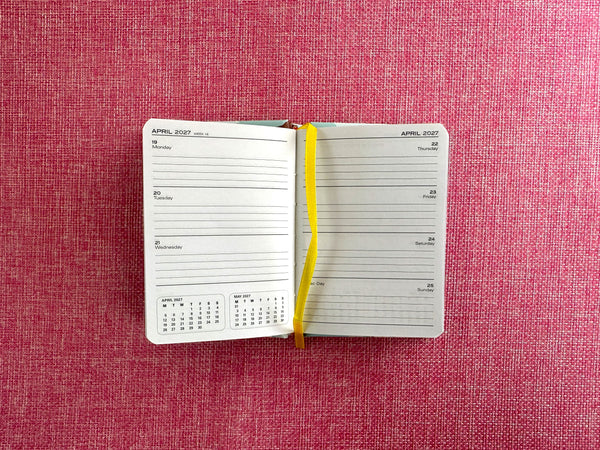2027 A7 Hardcover Diary - Puppies
