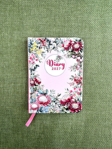2027 A7 Hardcover Diary - Native Flowers