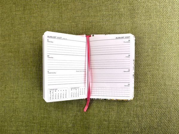 2027 A7 Hardcover Diary - Native Flowers