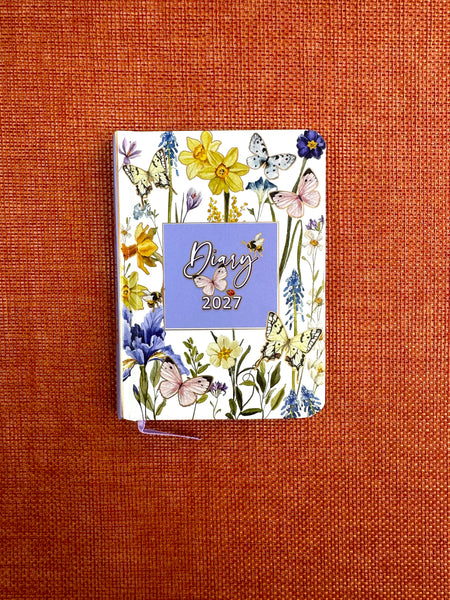 2027 A7 Hardcover Diary - Butterflies