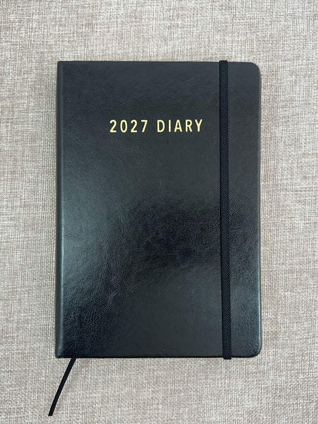 2027 Day to Page - A5 Diary - Black