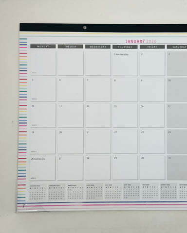 2026 Desk Planner Pad - Rainbow
