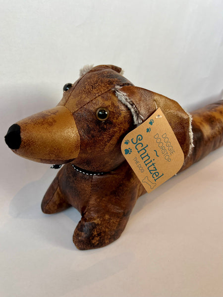 Designer Dog Doorstop - Schnitzel the Sausage Dog