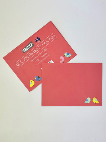 Envelope Set of 12 - Cute Birdies