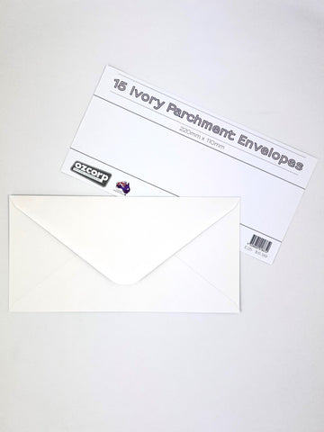 Envelope Set Parchment DL - Ivory