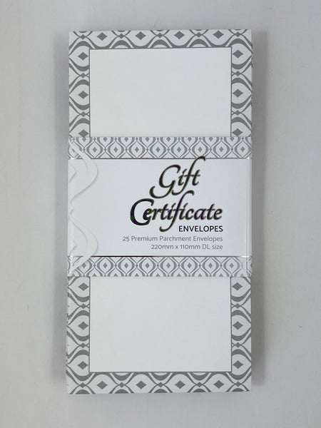 Envelope Pack for Gift Certificates