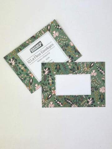 Envelope Set of 12 - La Fleur