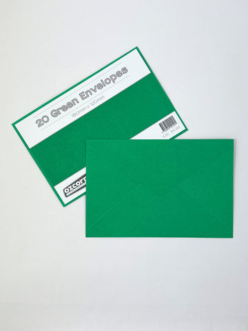 Envelope Pack of 20 - Green