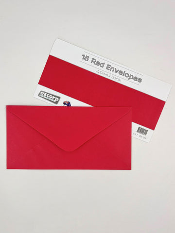 Envelope Set DL - Red