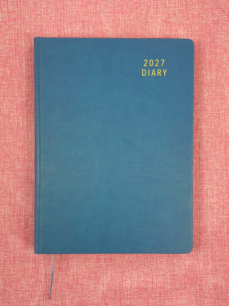 2027 Day to Page - A4 Diary - Ocean Blue