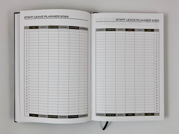 24/25 Financial Year Diary A5 Day to a Page - Green 50% OFF