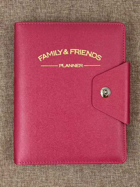 Family & Friends Planner Binder - Cherry