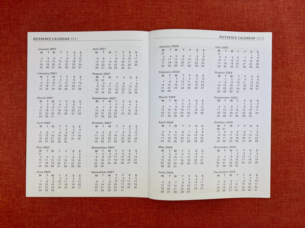 2027 Monthly Planner - A4 - Indigo