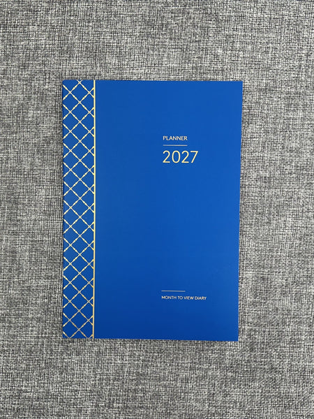 2027 Monthly Planner - A5 - Navy Blue