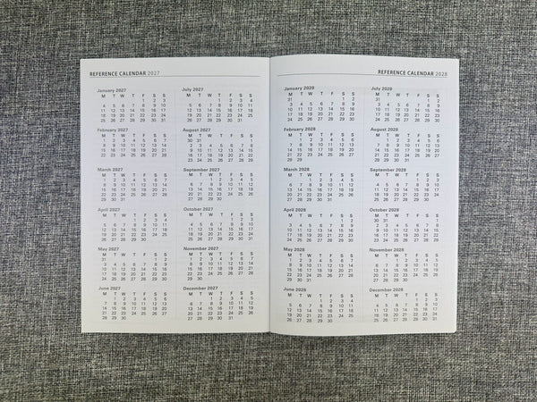 2027 Monthly Planner - A5 - Navy Blue