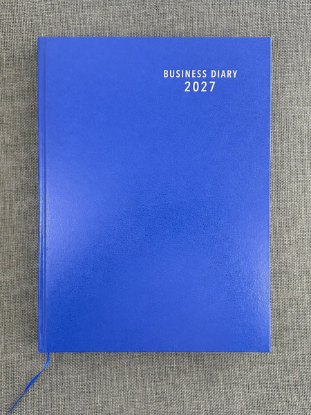 2027 Day to Page - A4 Business Diary - Royal Blue