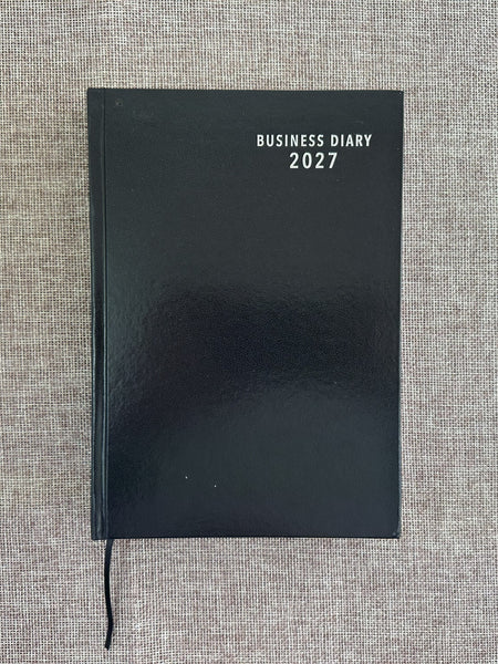 2027 Day to Page - A5 Business Diary - Black