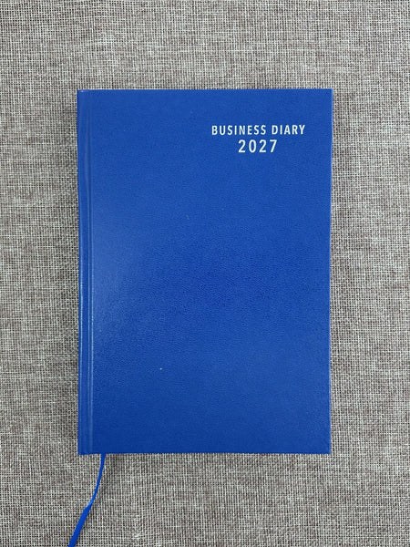 2027 Day to Page - A5 Business Diary - Royal Blue
