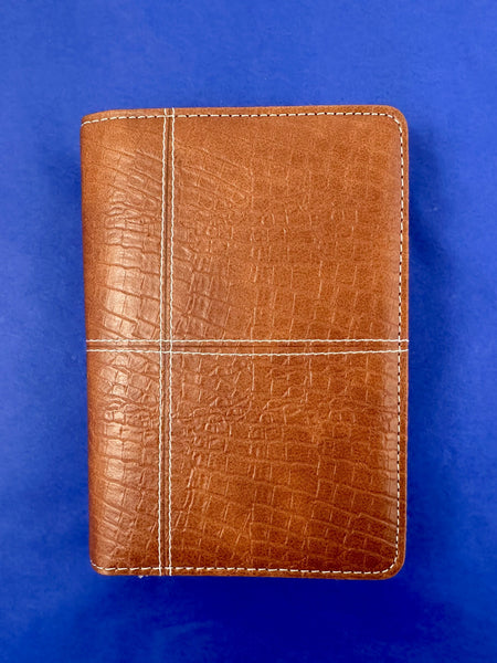 2027 Week to View - B6 Organiser Diary - Croc Tan