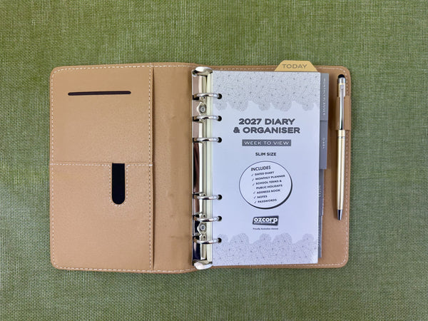 2027 Week to View - B6 Organiser Diary - Raspberry