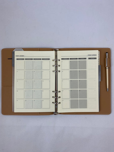 2024 Organiser Diary A5 Week to View - Violet