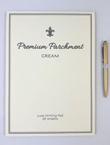 Parchment Writing Pad A4 - Cream