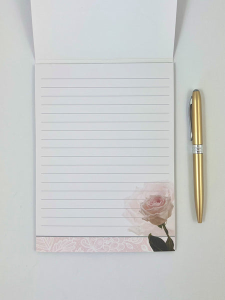 Writing Pad - Pink Rose