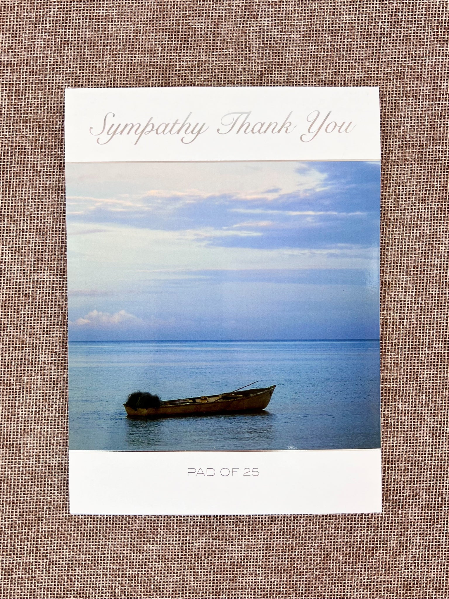 Sympathy Thank You Pad - Rowboat