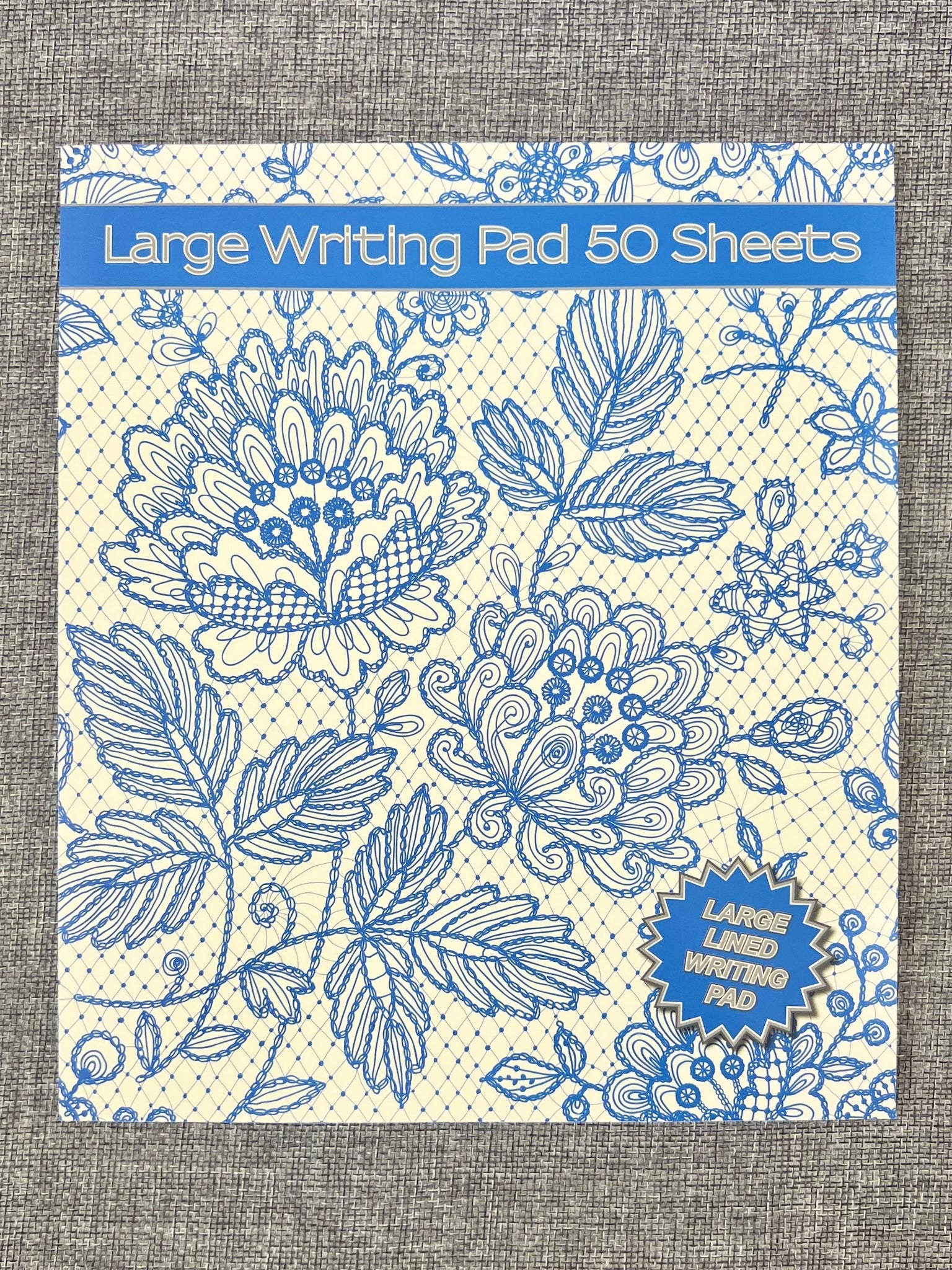 Large Writing Pad - Blue Lace