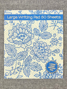 Large Writing Pad - Blue Lace