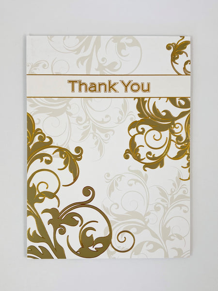 Thank You Pad - Gold Swirl