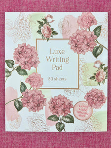 Large Writing Pad - Hydrangea